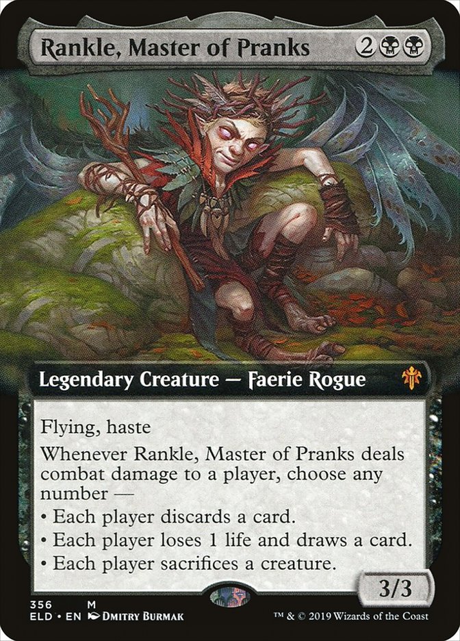 Rankle, Master of Pranks (Extended Art) [Throne of Eldraine] | The CG Realm