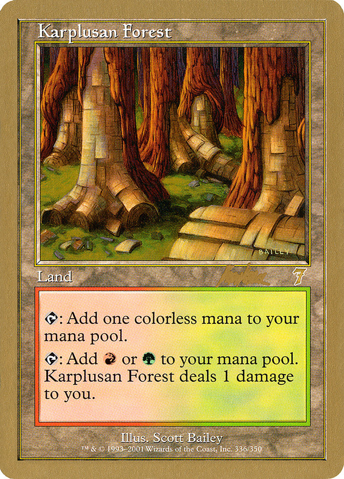 Karplusan Forest (Brian Kibler) [World Championship Decks 2002] | The CG Realm