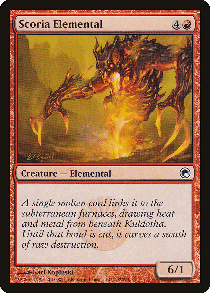 Scoria Elemental [Scars of Mirrodin] | The CG Realm