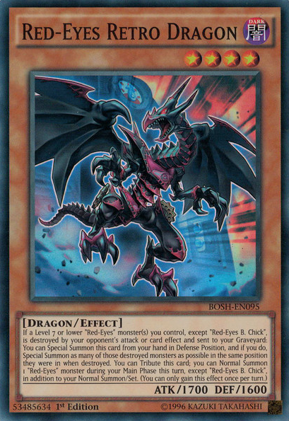 Red-Eyes Retro Dragon [BOSH-EN095] Super Rare | The CG Realm