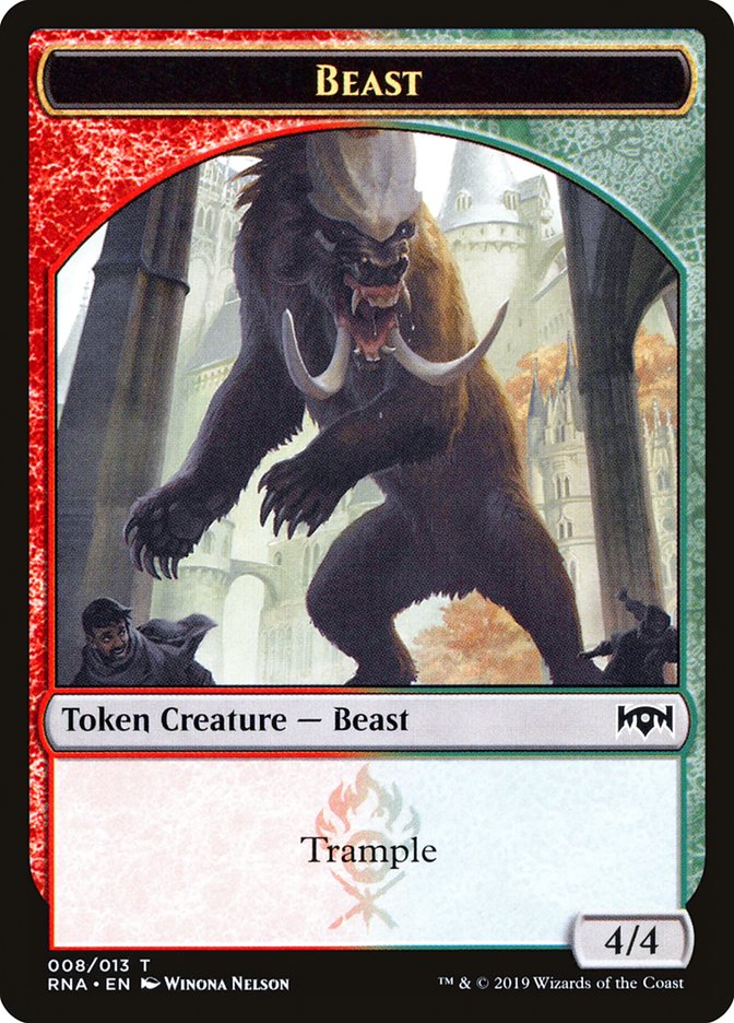 Beast Token [Ravnica Allegiance Tokens] | The CG Realm