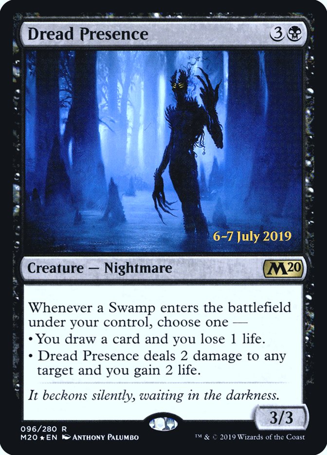 Dread Presence [Core Set 2020 Prerelease Promos] | The CG Realm