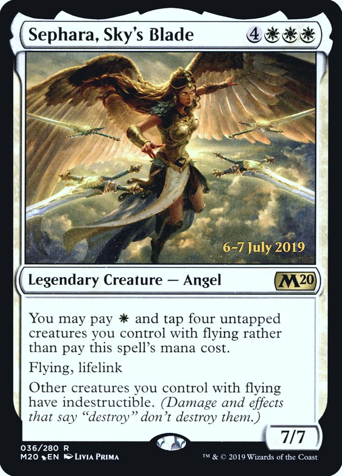 Sephara, Sky's Blade [Core Set 2020 Prerelease Promos] | The CG Realm