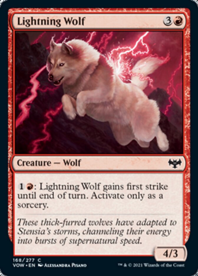 Lightning Wolf [Innistrad: Crimson Vow] | The CG Realm