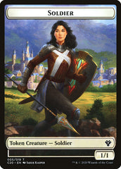 Elemental (003) // Soldier Double-Sided Token [Commander 2020 Tokens] | The CG Realm