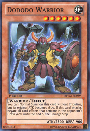 Dododo Warrior [BPW2-EN059] Super Rare | The CG Realm