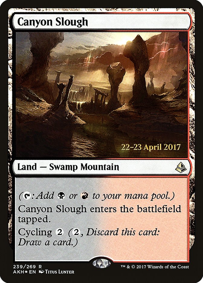 Canyon Slough [Amonkhet Prerelease Promos] | The CG Realm