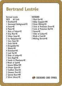 1996 Bertrand Lestree Decklist Card [World Championship Decks] | The CG Realm