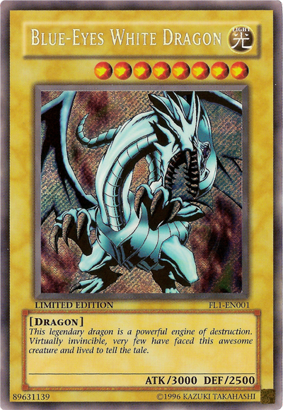 Blue-Eyes White Dragon [FL1-EN001] Secret Rare | The CG Realm