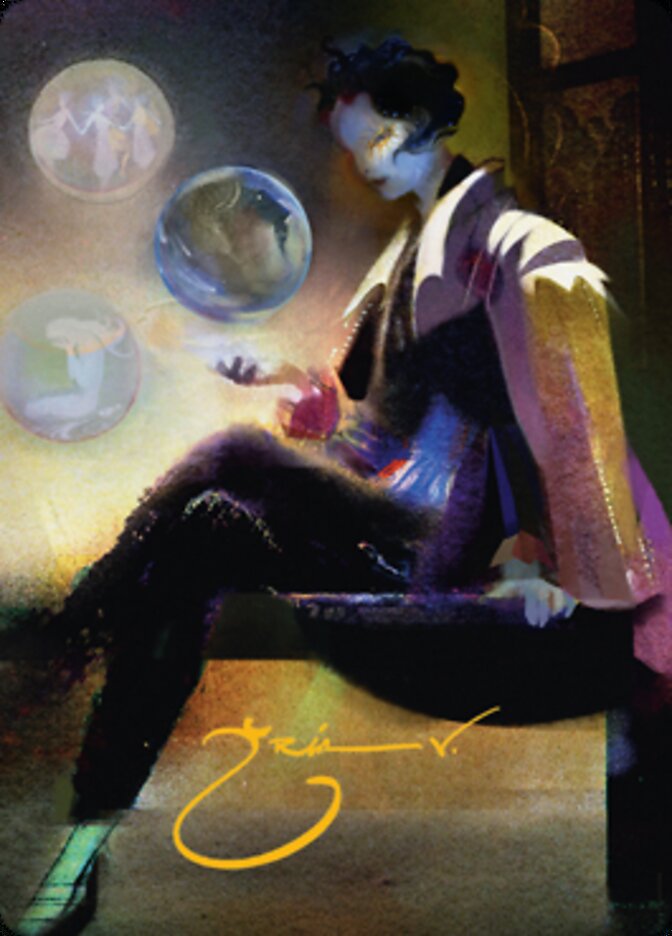 Obscura Interceptor Art Card (Gold-Stamped Signature) [Streets of New Capenna Art Series] | The CG Realm