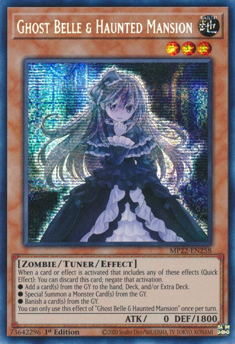 Ghost Belle & Haunted Mansion [MP22-EN258] Prismatic Secret Rare | The CG Realm