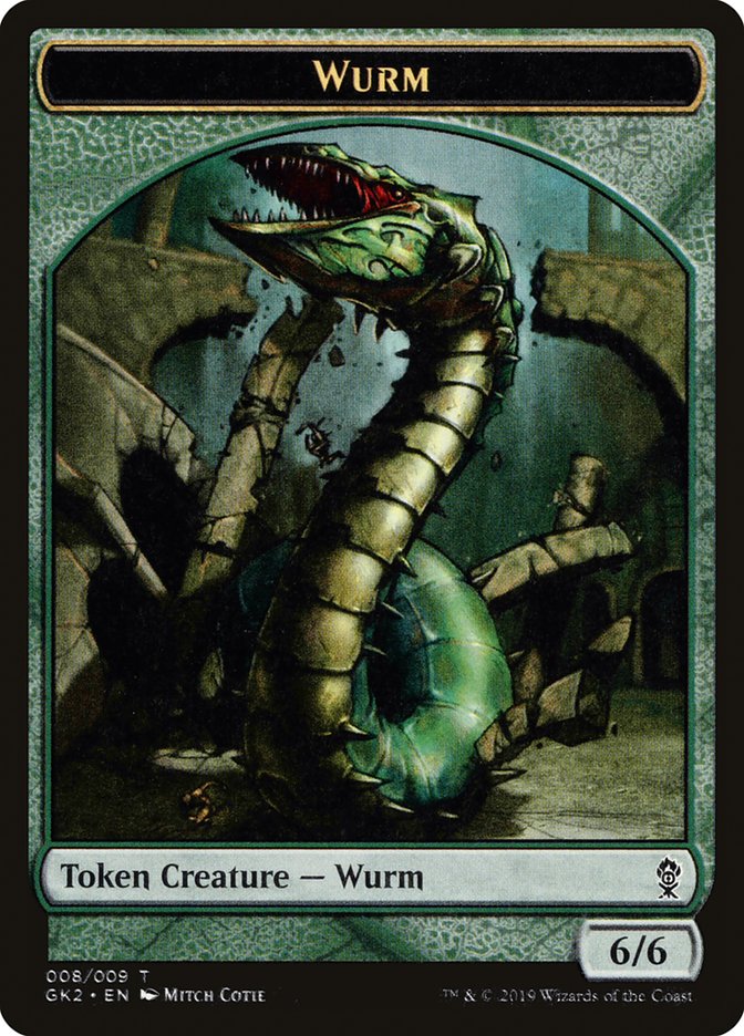 Saproling // Wurm Double-Sided Token [Ravnica Allegiance Guild Kit Tokens] | The CG Realm