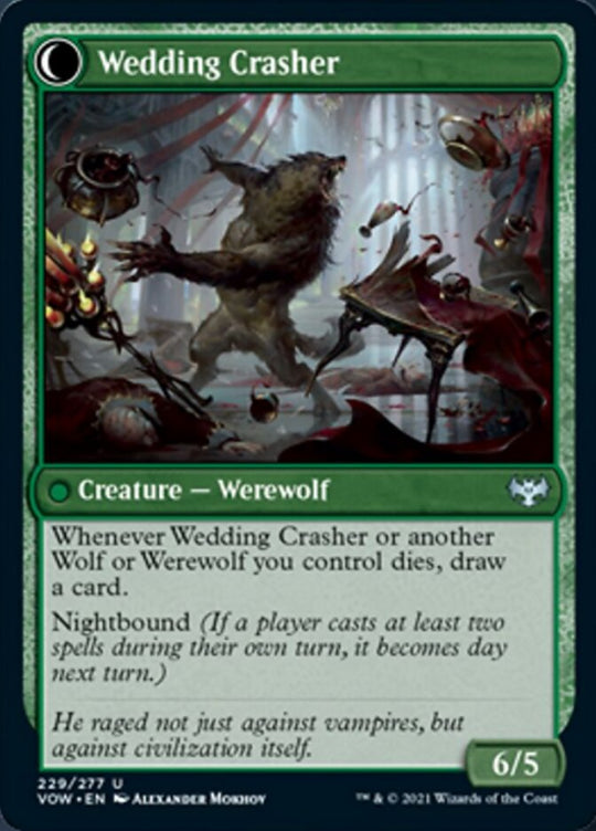 Wolfkin Outcast (VOW-229) - Innistrad: Crimson Vow: (Double Faced Transform)