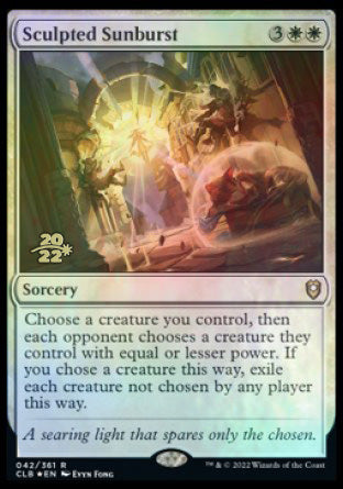 Sculpted Sunburst [Commander Legends: Battle for Baldur's Gate Prerelease Promos] | The CG Realm