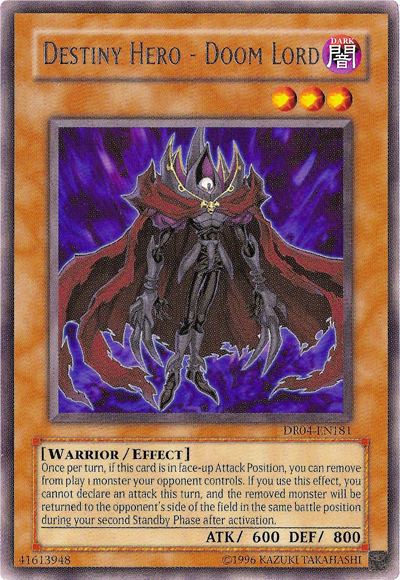 Destiny Hero - Doom Lord [DR04-EN181] Rare | The CG Realm