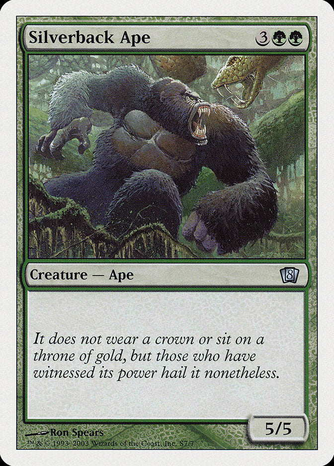 Silverback Ape [Eighth Edition] | The CG Realm