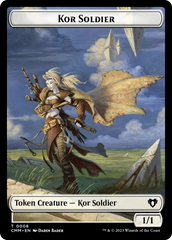 Elemental (0026) // Kor Soldier Double-Sided Token [Commander Masters Tokens] | The CG Realm