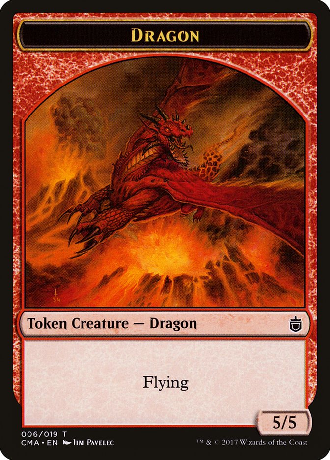 Dragon Token [Commander Anthology Tokens] | The CG Realm