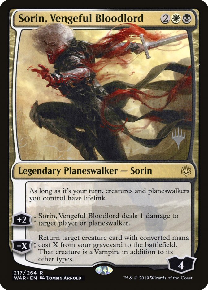 Sorin, Vengeful Bloodlord (Promo Pack) [War of the Spark Promos] | The CG Realm