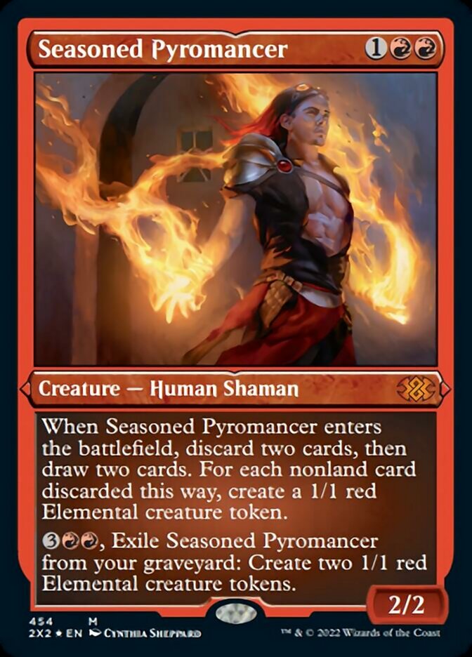 Seasoned Pyromancer (Foil Etched) [Double Masters 2022] | The CG Realm