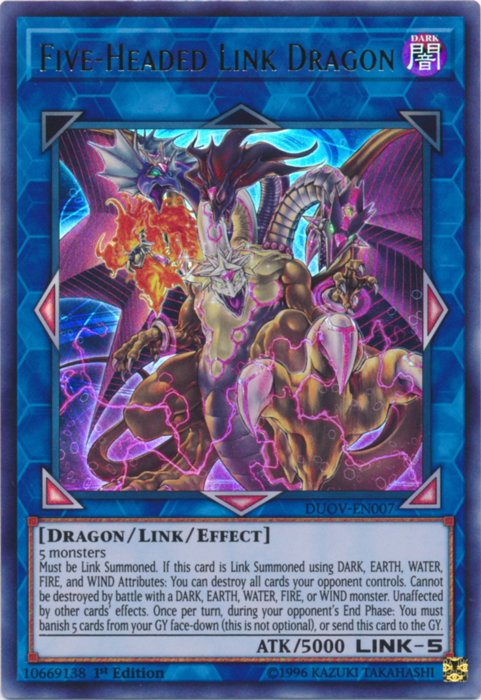 Five-Headed Link Dragon [DUOV-EN007] Ultra Rare | The CG Realm