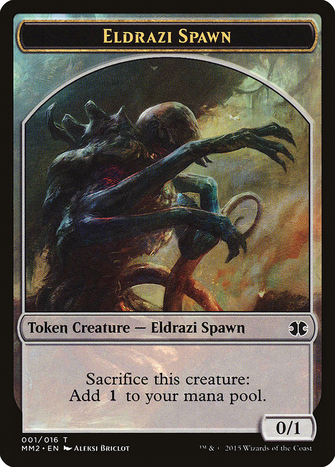 Eldrazi Spawn Token (001/016) [Modern Masters 2015 Tokens] | The CG Realm