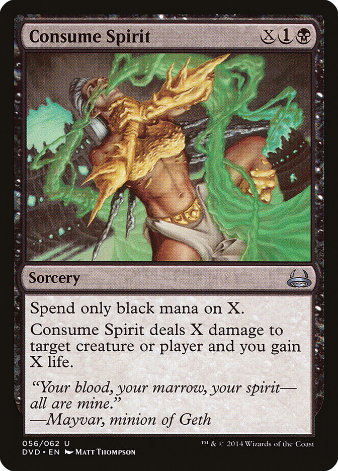 Consume Spirit (Divine vs. Demonic) [Duel Decks Anthology] | The CG Realm