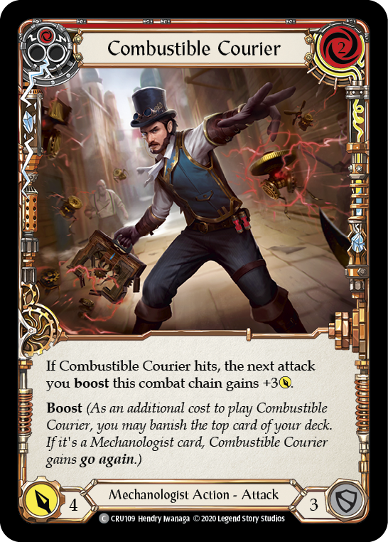 Combustible Courier (Red) [CRU109] (Crucible of War)  1st Edition Normal | The CG Realm