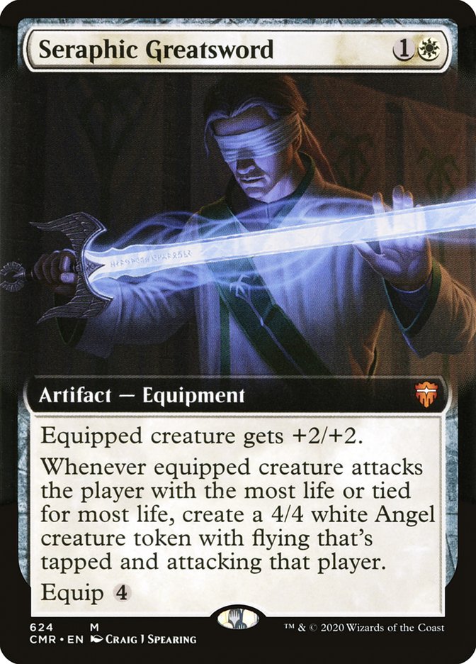 Seraphic Greatsword (Extended Art) [Commander Legends] | The CG Realm
