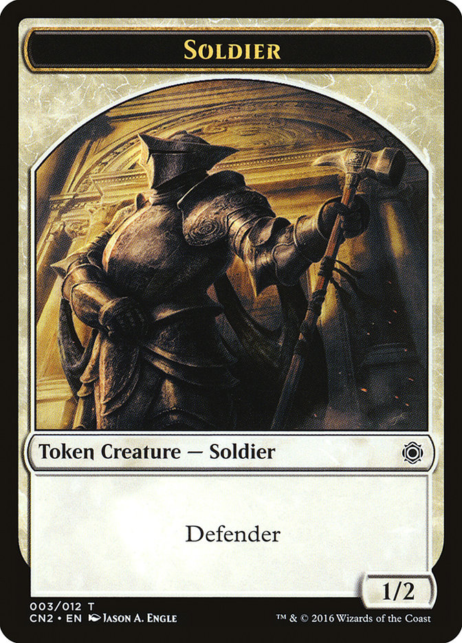 Soldier Token (003/012) [Conspiracy: Take the Crown Tokens] | The CG Realm