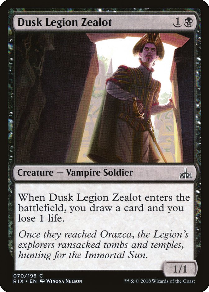 Dusk Legion Zealot [Rivals of Ixalan] | The CG Realm