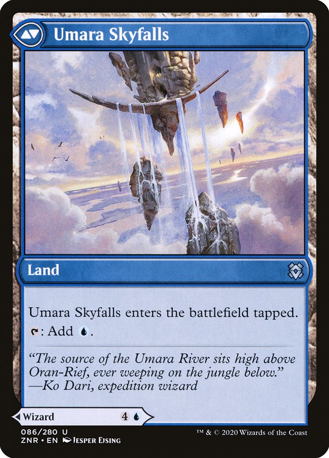 Umara Wizard // Umara Skyfalls [Zendikar Rising] | The CG Realm