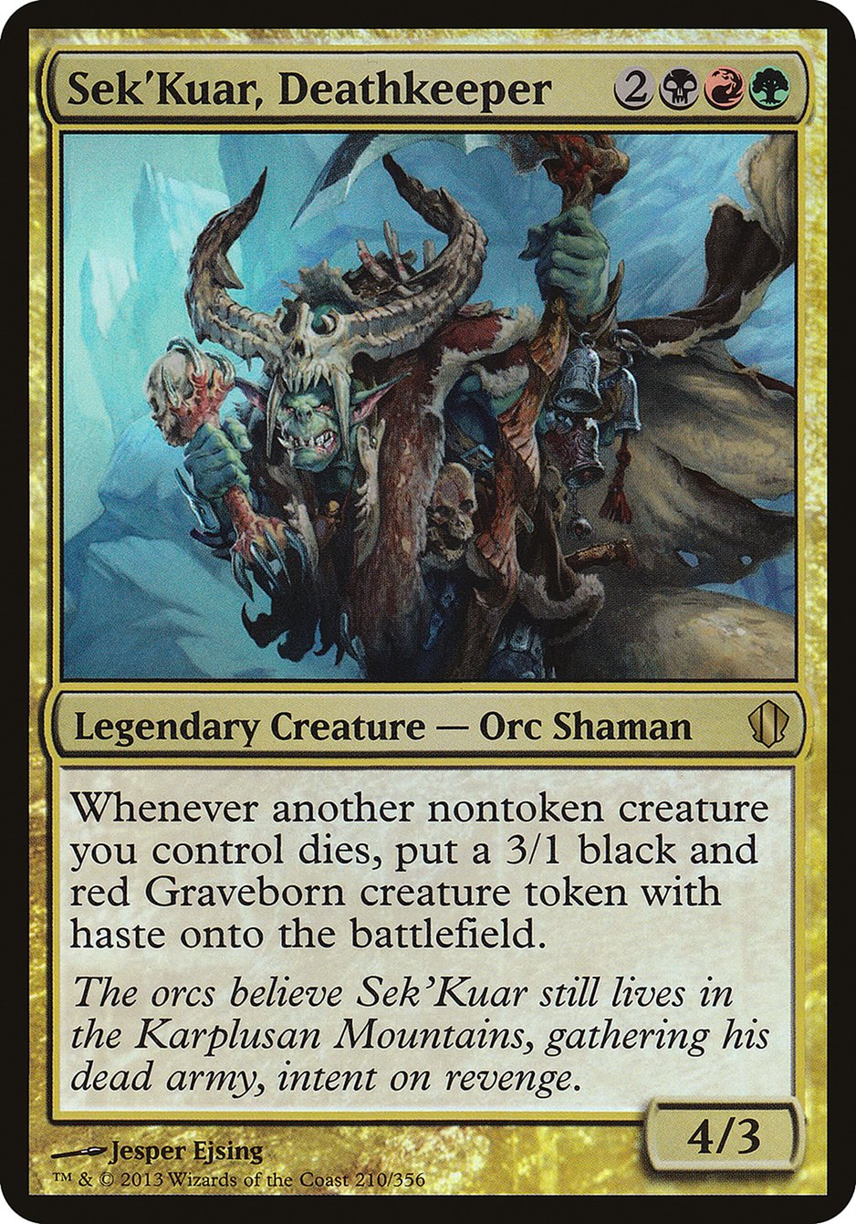 Sek'Kuar, Deathkeeper (Oversized) [Commander 2013 Oversized] | The CG Realm