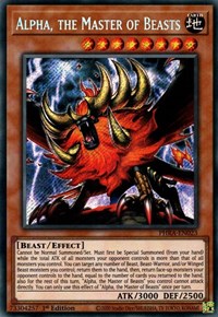 Alpha, the Master of Beasts [PHRA-EN023] Secret Rare | The CG Realm