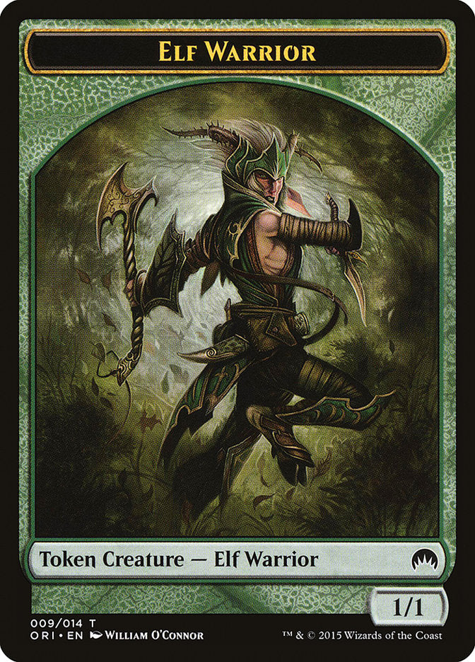 Elf Warrior Token [Magic Origins Tokens] | The CG Realm
