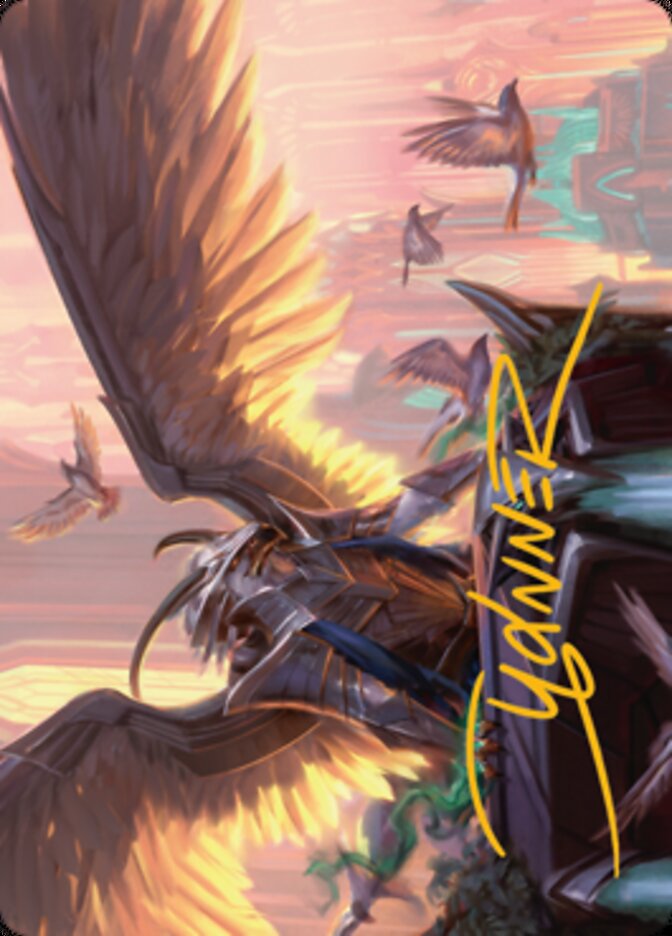 Falco Spara, Pactweaver 1 Art Card (Gold-Stamped Signature) [Streets of New Capenna Art Series] | The CG Realm