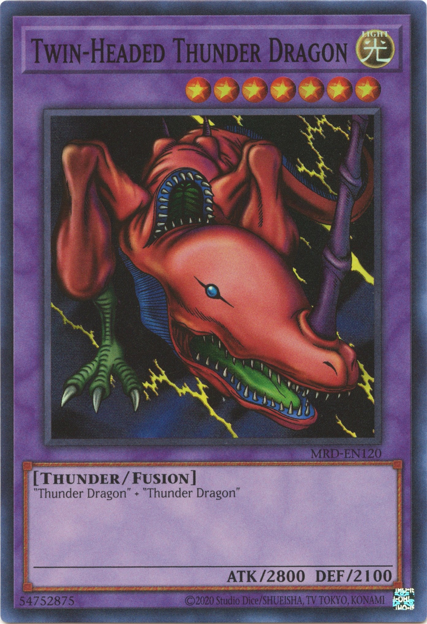 Twin-Headed Thunder Dragon (25th Anniversary) [MRD-EN120] Super Rare | The CG Realm