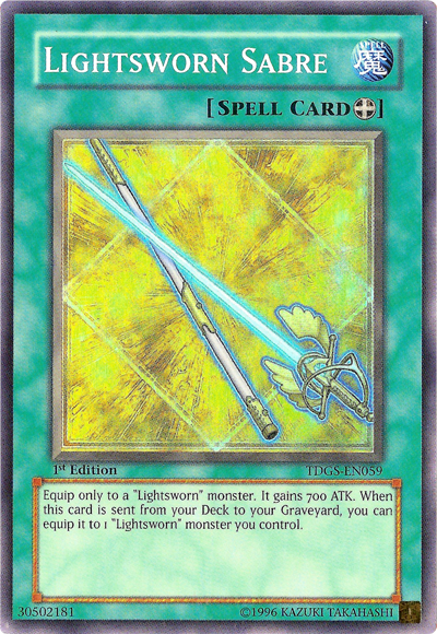 Lightsworn Sabre [TDGS-EN059] Super Rare | The CG Realm