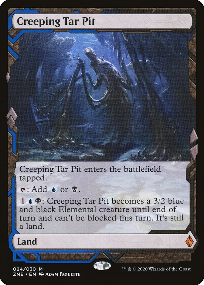 Creeping Tar Pit (Expeditions) [Zendikar Rising Expeditions] | The CG Realm