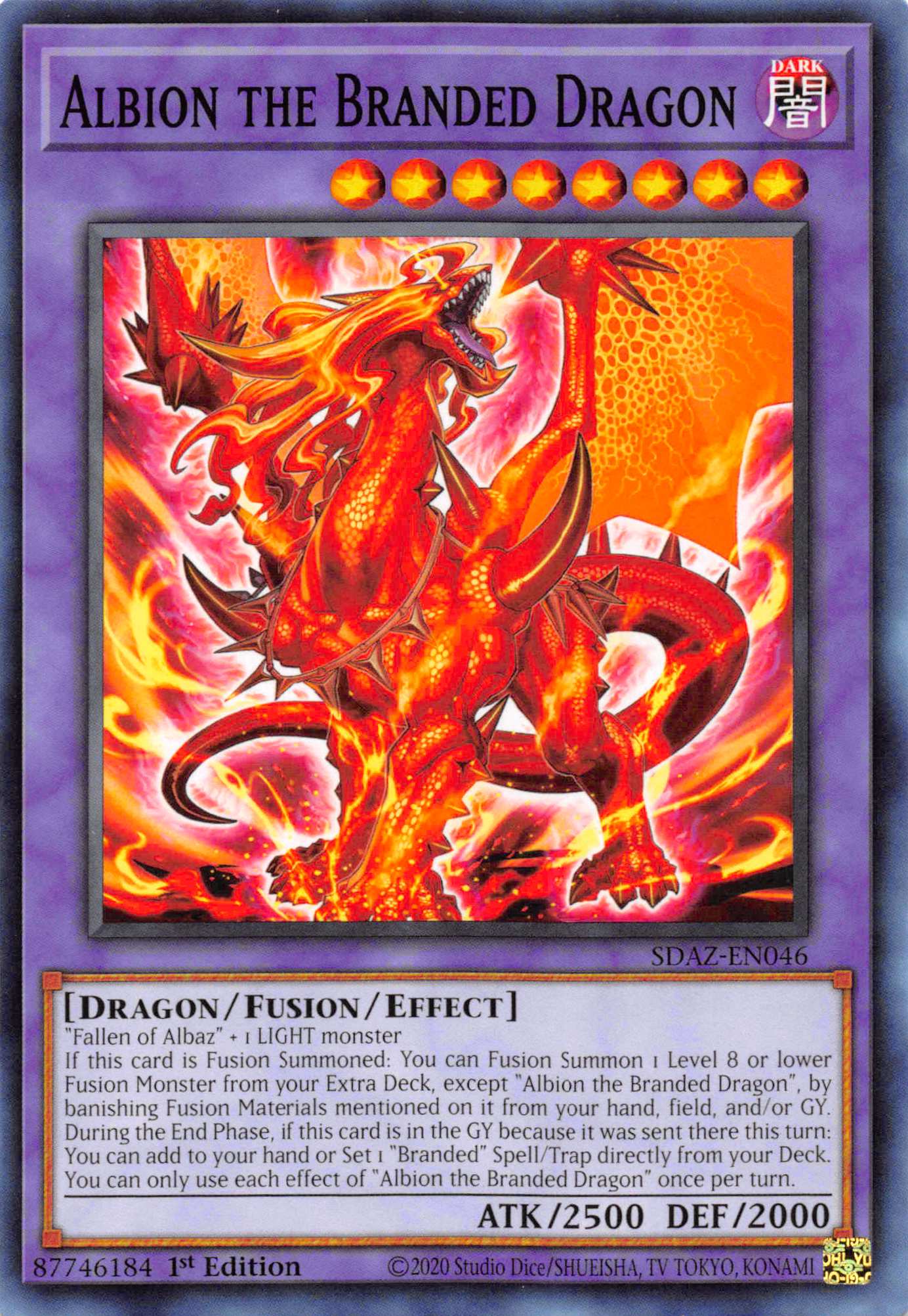 Albion the Branded Dragon [SDAZ-EN046] Common | The CG Realm
