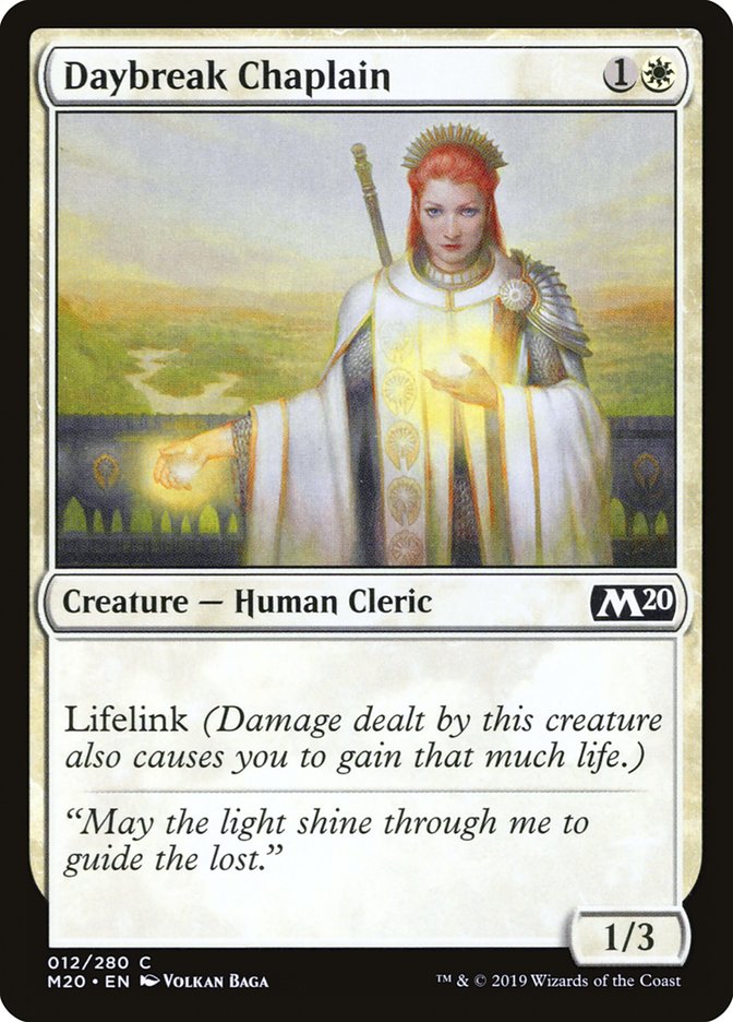 Daybreak Chaplain [Core Set 2020] | The CG Realm