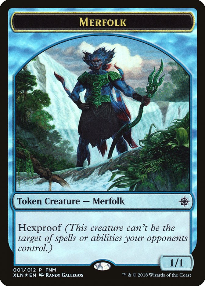 Merfolk // Treasure (001) Token (FNM-001) - Friday Night Magic 2018 Foil