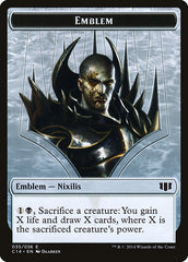 Ob Nixilis of the Black Oath Emblem // Zombie (016/036) Double-Sided Token [Commander 2014 Tokens] | The CG Realm