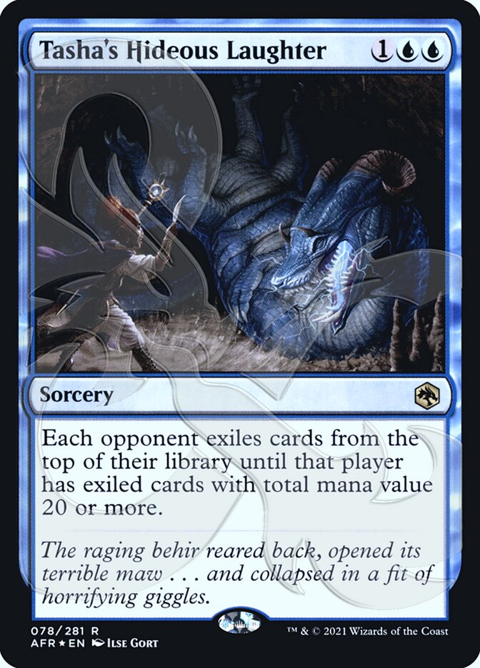 Tasha's Hideous Laughter (Ampersand Promo) [Dungeons & Dragons: Adventures in the Forgotten Realms Promos] | The CG Realm