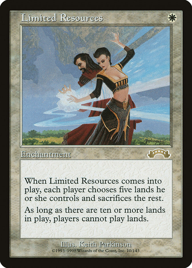 Limited Resources [Exodus] | The CG Realm