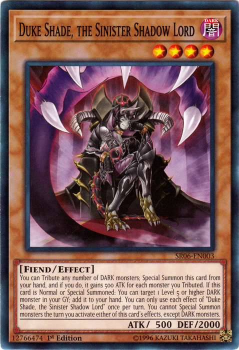 Duke Shade, the Sinister Shadow Lord [SR06-EN003] Common | The CG Realm