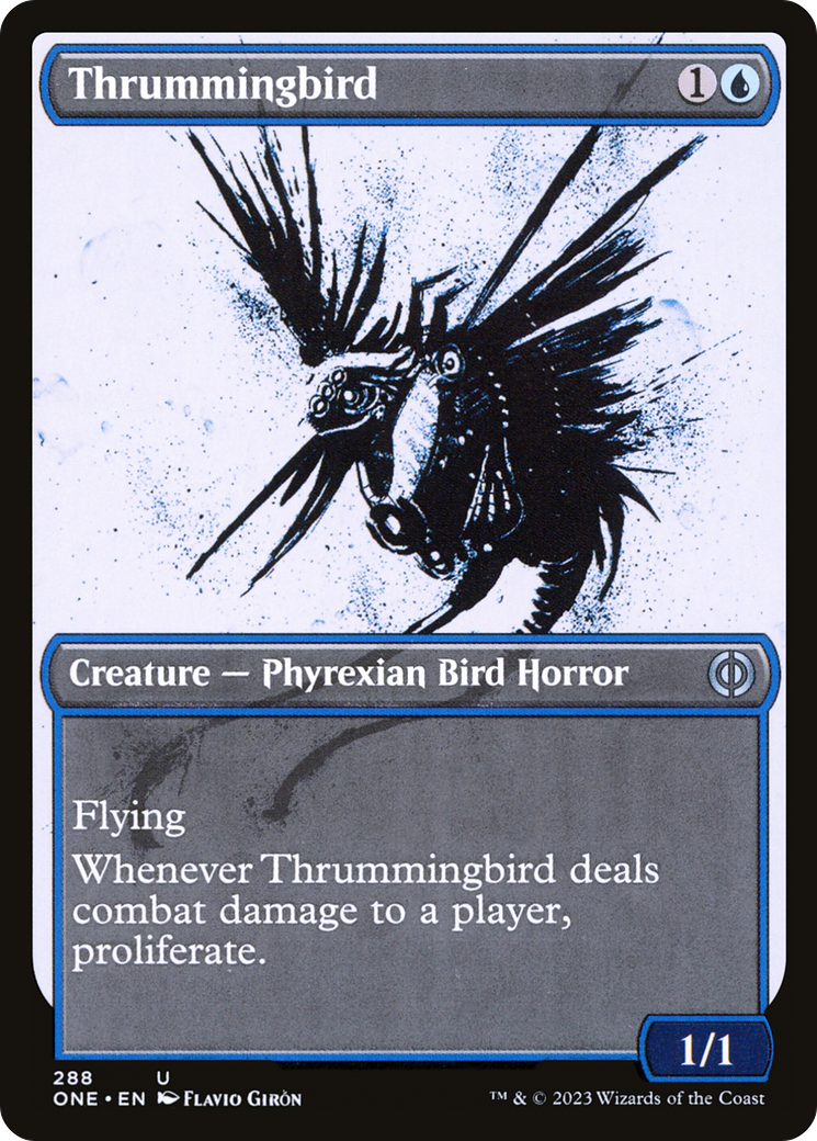 Thrummingbird (Showcase Ichor) [Phyrexia: All Will Be One] | The CG Realm