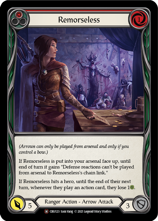 Remorseless [U-CRU123] (Crucible of War Unlimited)  Unlimited Rainbow Foil | The CG Realm