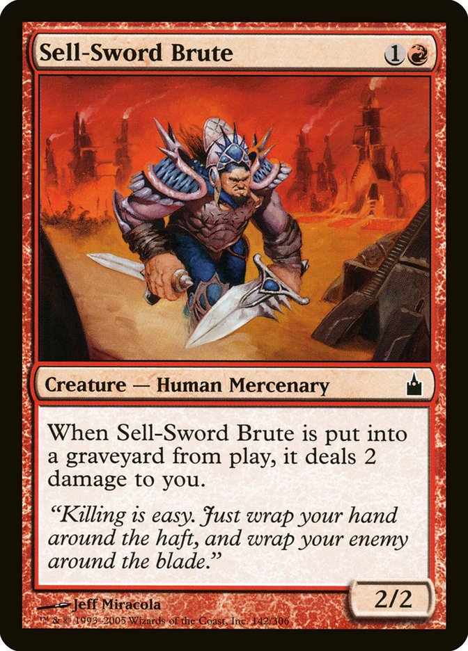 Sell-Sword Brute [Ravnica: City of Guilds] | The CG Realm