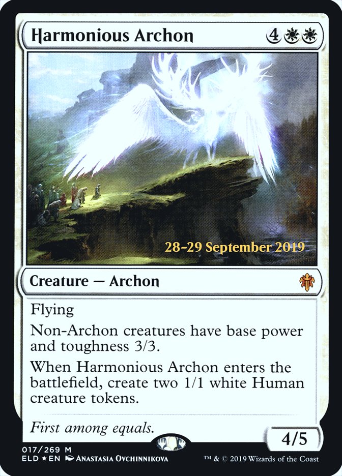 Harmonious Archon [Throne of Eldraine Prerelease Promos] | The CG Realm